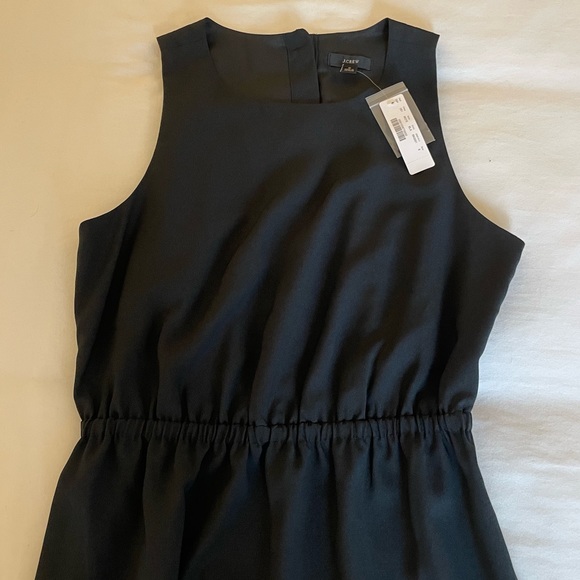 J.Crew Button-Back Midi Dress Black size 8 - Picture 5 of 7